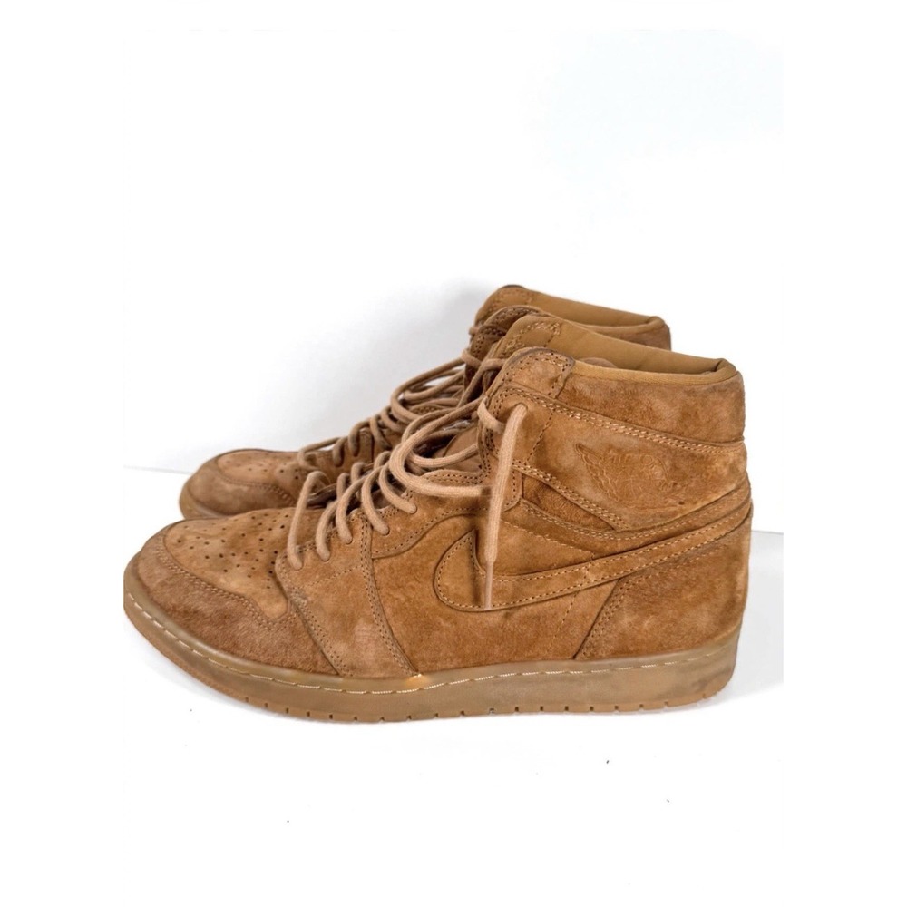 Nike Air Jordan 1 Retro High OG Wheat 555088-710 Men's Size 12 Suede Sneakers